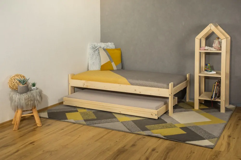 MAXDO Česká dětská postel Alex s přistýlkou 200x120 přírodní