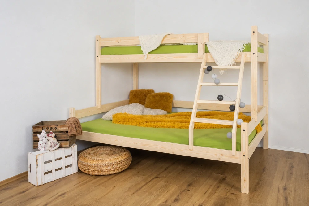 MAXIDO Dětská patrová postel Nela 200x120 přírodní