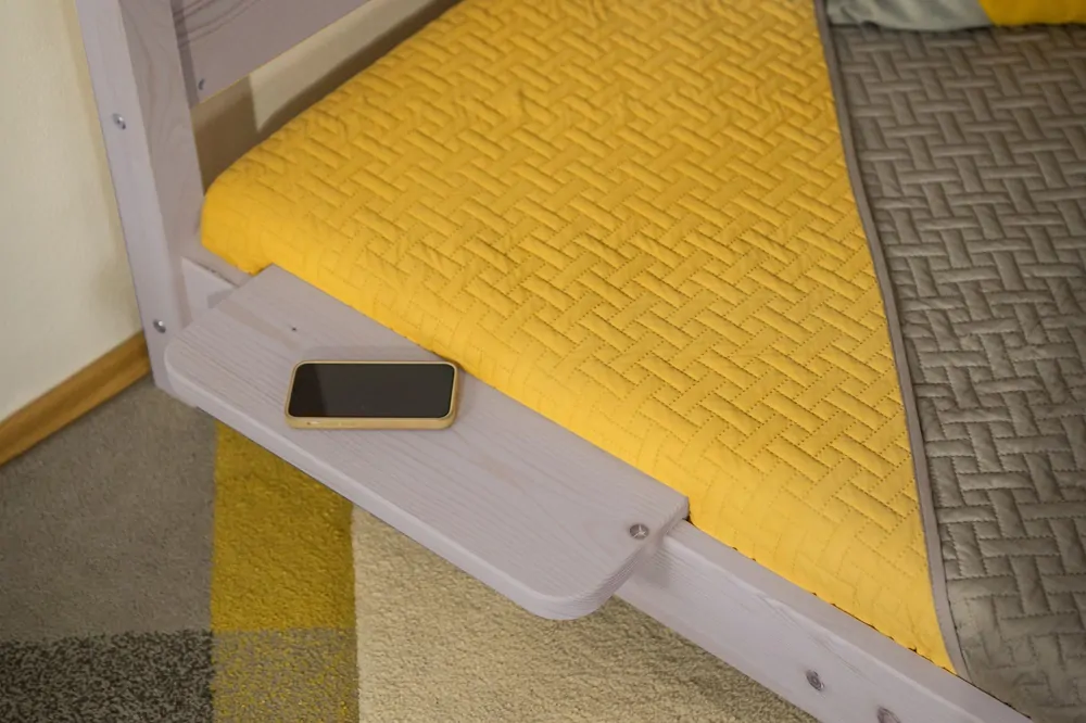 Závěsná police k posteli Zaoblená