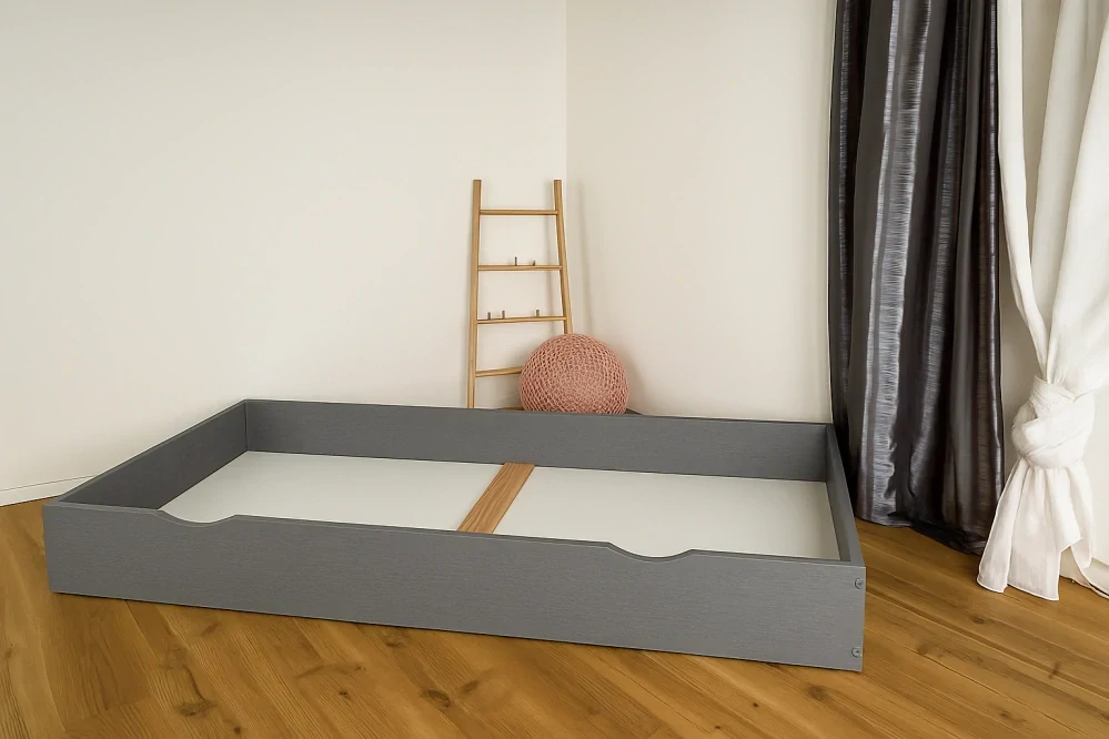 Šuplík k posteli MAXIDO 180x80 šedá