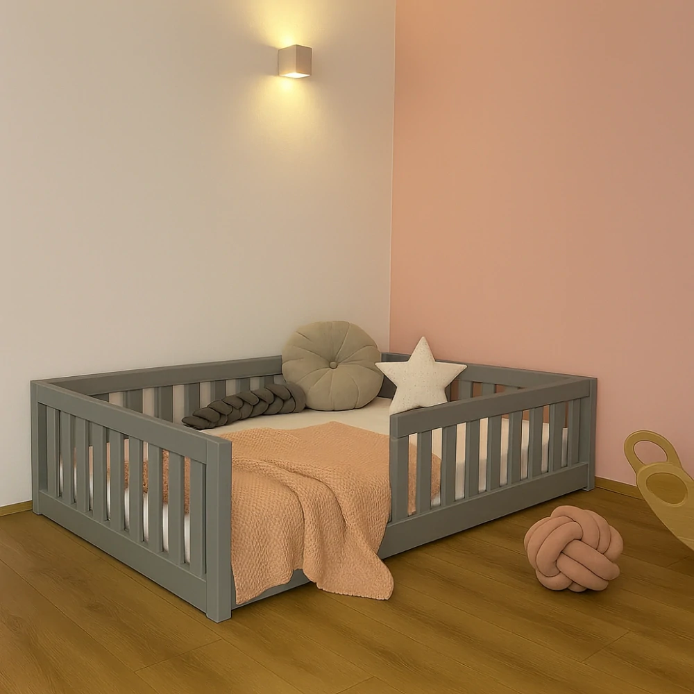 Dětská postel Maxim se zábranou 200 x 120 bílá