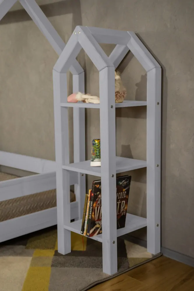 MAXIDO Dětský regál Domeček 40 x 40 cm šedá