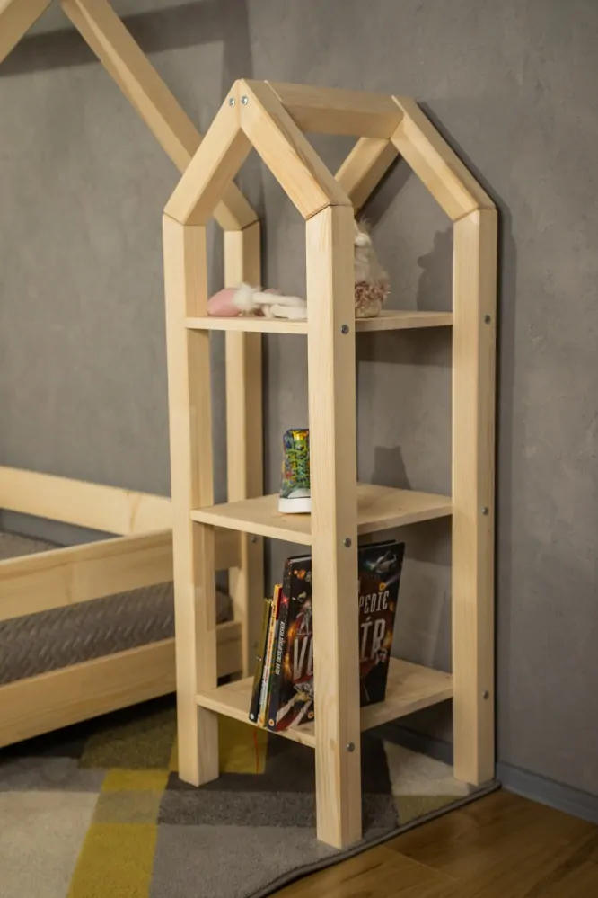 MAXIDO Dětský regál Domeček 40 x 40 cm šedá